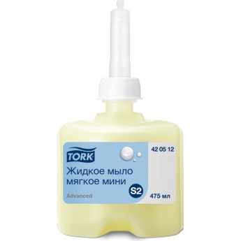Мыло жидкое TORK PREMIUM S2 475 мл желтое, картридж для диспенсера