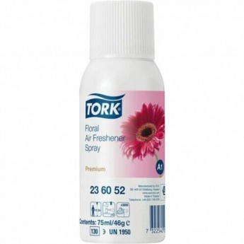 Освежитель аэрозольный TORK PREMIUM ЦВЕТОЧНЫЙ 75 мл 2 шт A1 картридж для диспенсера 1/1
