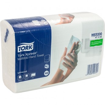 Полотенце бумажное листовое TORK H2 XPRESS 190 лист/уп ''SCA'' 1/20