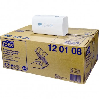 Полотенце бумажное листовое TORK UNIVERSAL 250 лист/уп 1/1 20 шт/уп