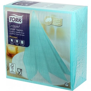 Салфетка TORK LinStyle Dinner Napkin лазурная 'SCA' 1/12